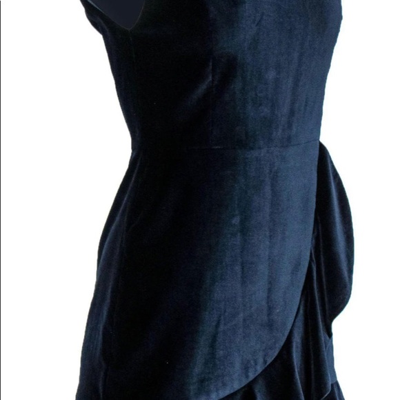 Alice + Olivia Navy Blue Velvet Dress - Picture 3 of 6